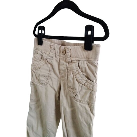 Children’s Place Size 5 Cargo Pants Girls Beige Convertible Adjustable Waist - Picture 3 of 10